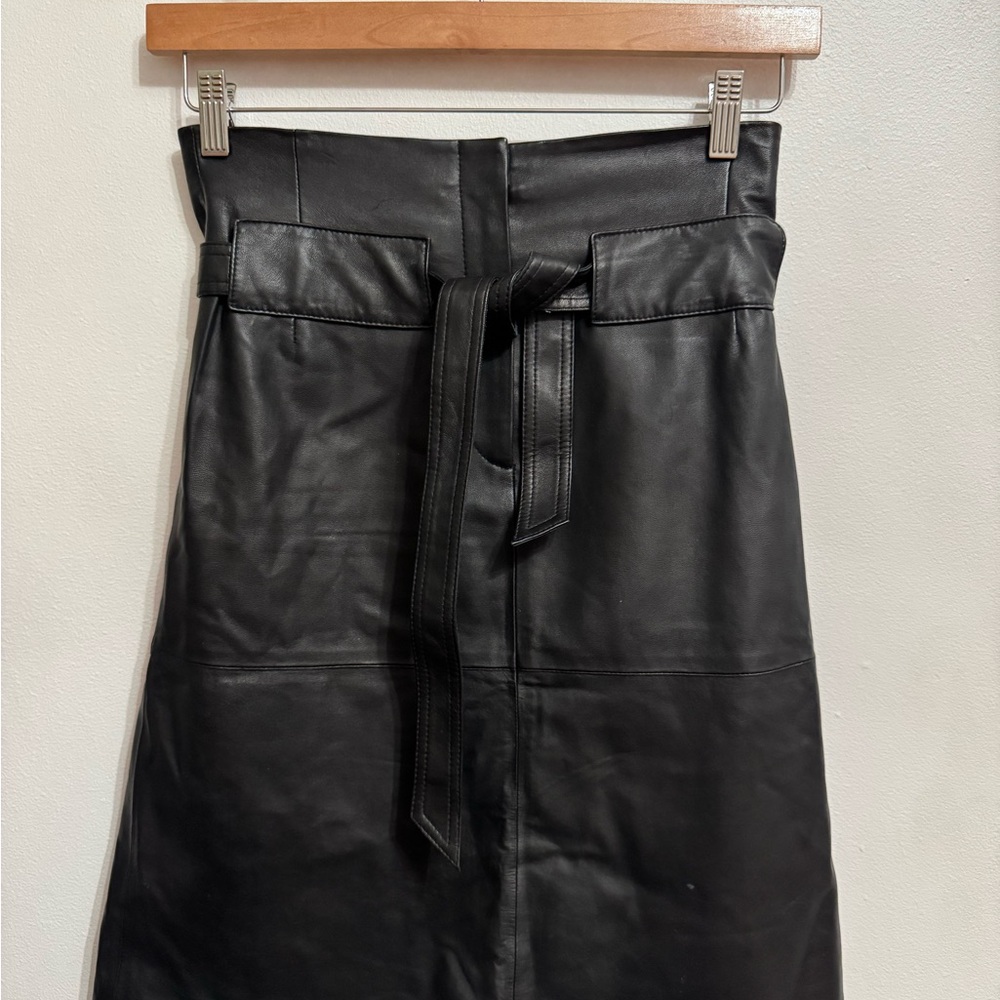Black Leather Skirt